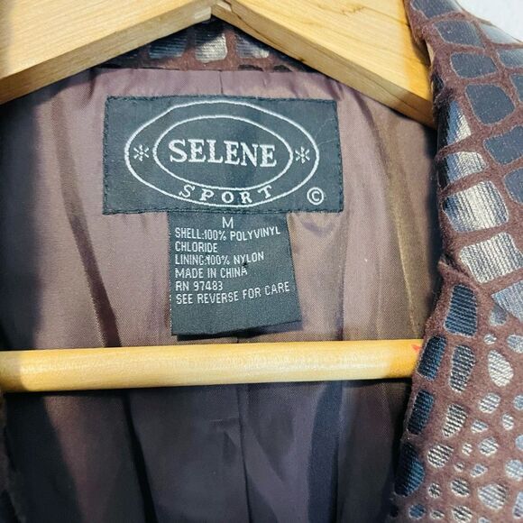 Vintage Selene Sport Animal Print Brown Jacket Size Medium - Picture 2 of 7
